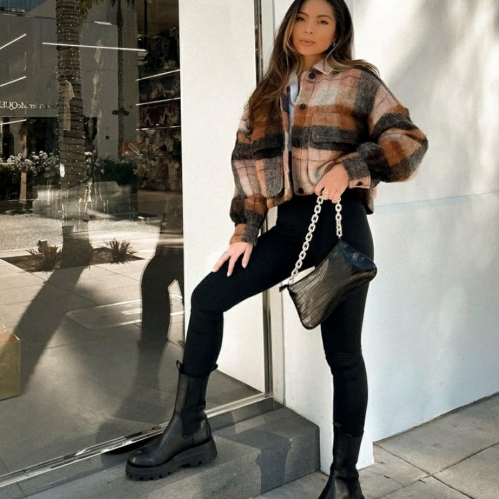 ZARA | Bloggers Fave Black Croc Faux Leather Bag - Picture 3 of 16